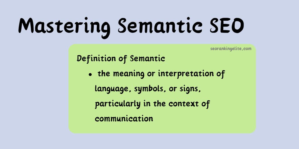 semantic SEO